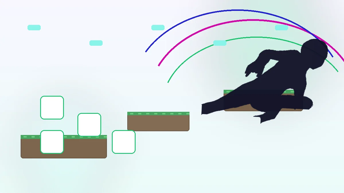 ParCool movement controls and parkour action visual